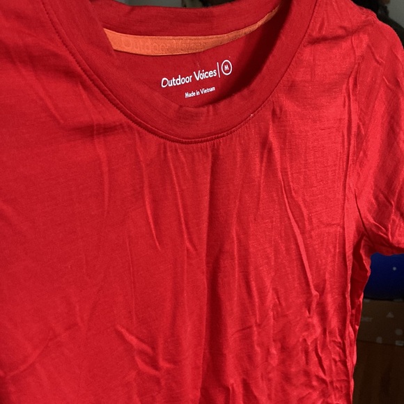 Outdoor Voices Merino Red Tee - Picture 6 of 6